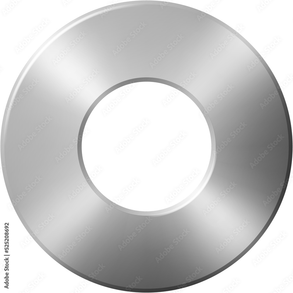 Flat washers isolated stainless steel round nut Flat washers isolated stainless steel round nut
