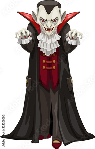 Canvas Print Vampire icon, Count Dracula costume