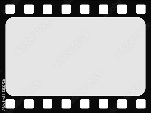 Filmstrip reel isolated camera diapositive