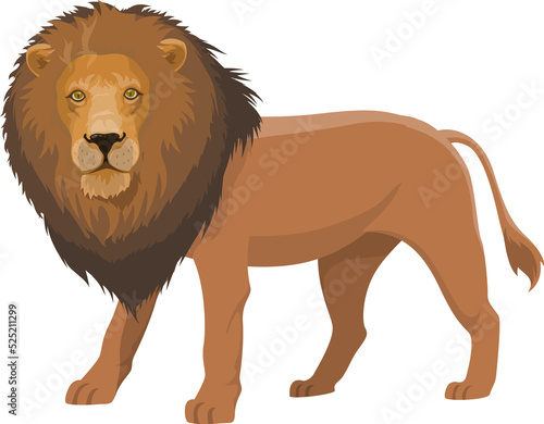 Vintage circus, taming lion animal show