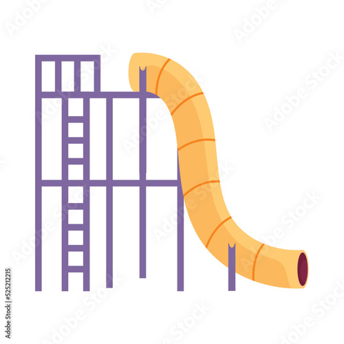 yellow water slide