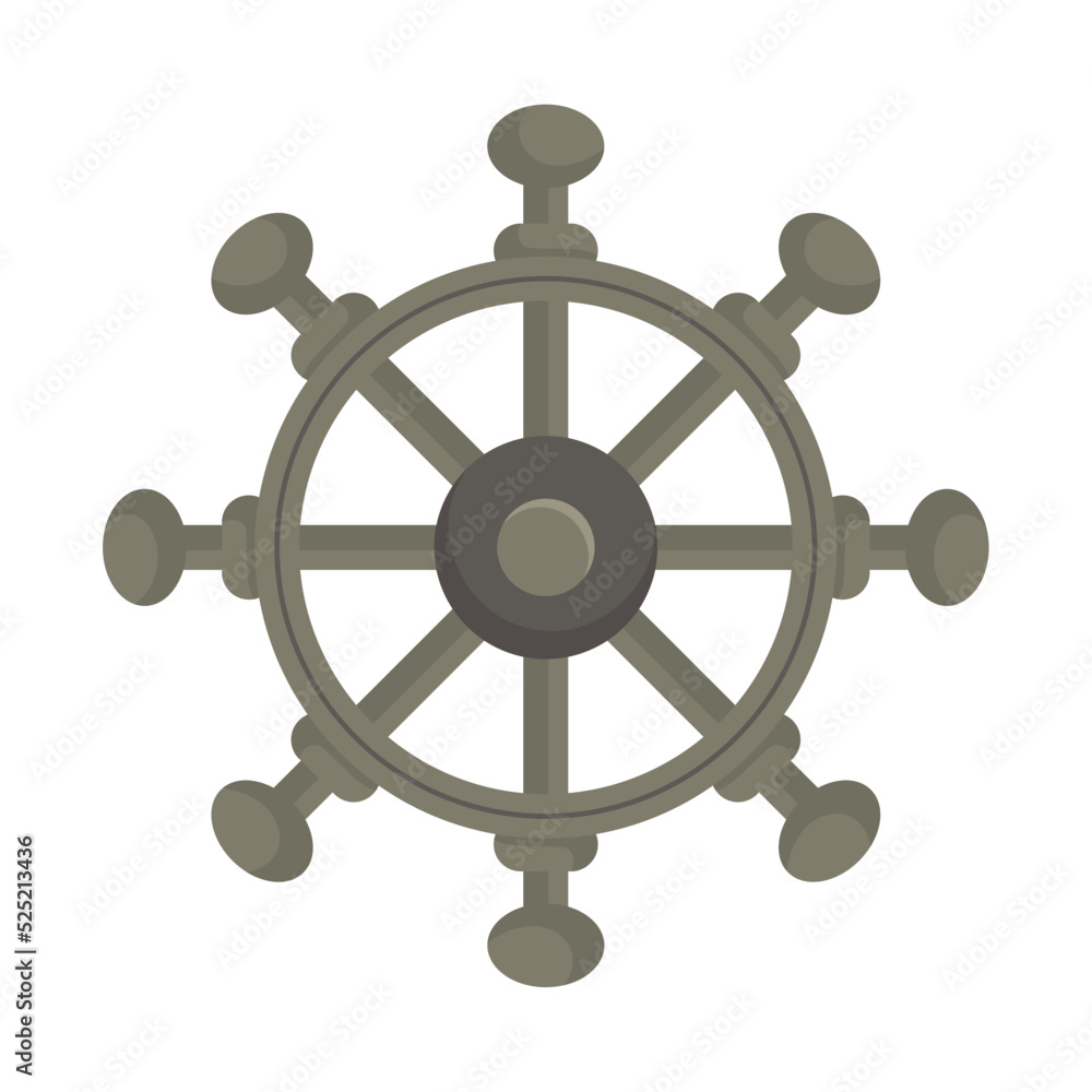 Obraz premium vintage rudder icon