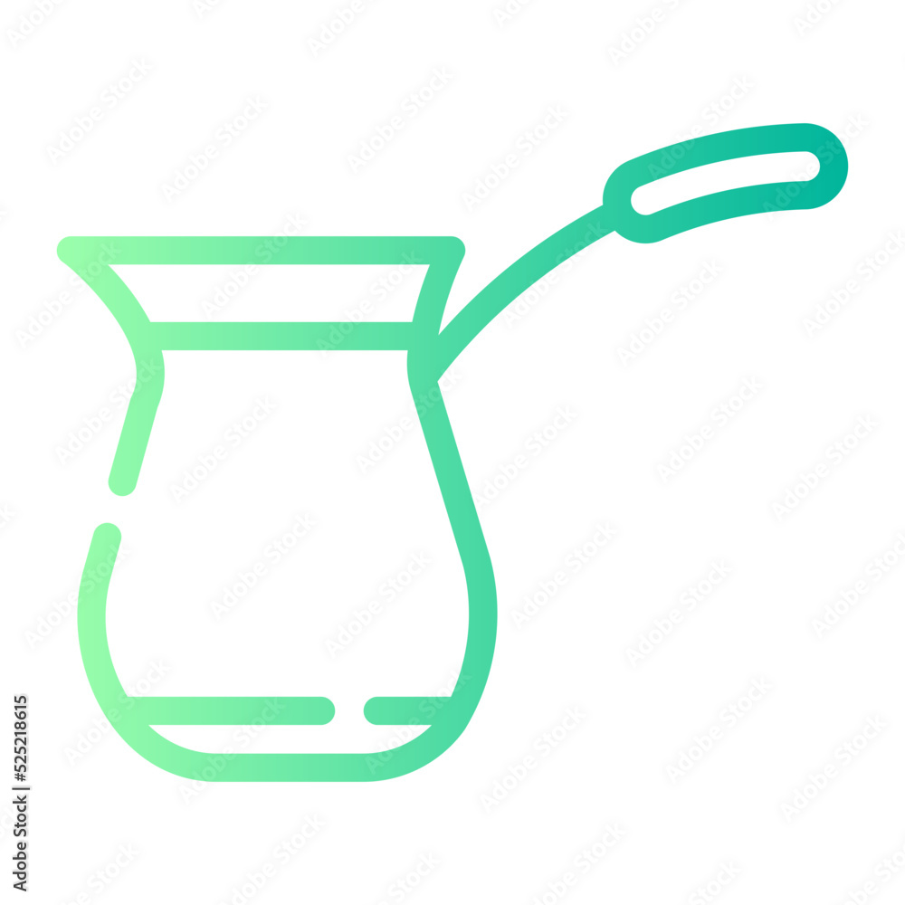 turkish coffee gradient icon turkish coffee gradient icon