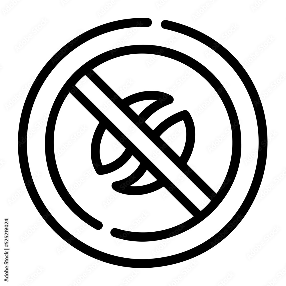 no cafein line icon no cafein line icon