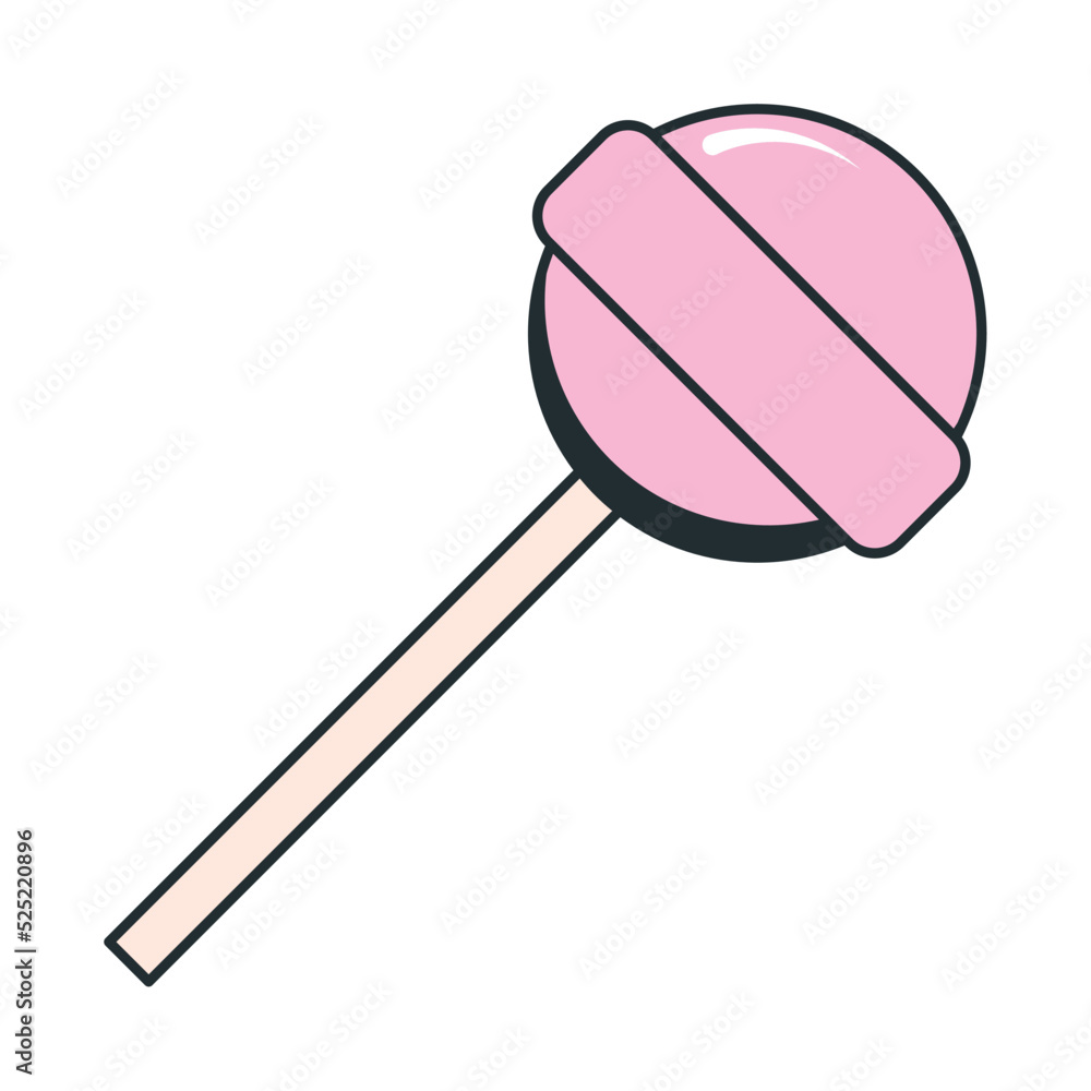 pink round lollipop pink round lollipop