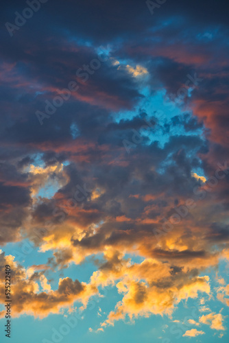 Summer sunset at Rincon point in California