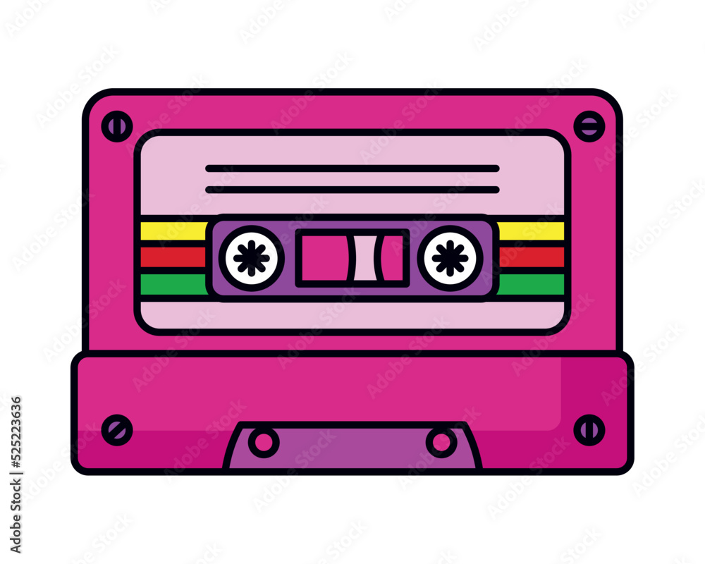 cassette retro futuristic
