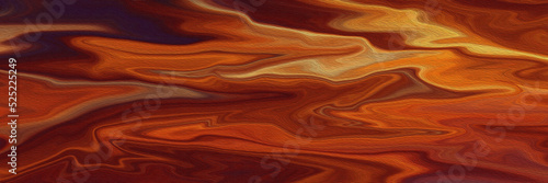 Background wallpaper liquid orange color abstract with texture canvas motif. hand draw oil paint