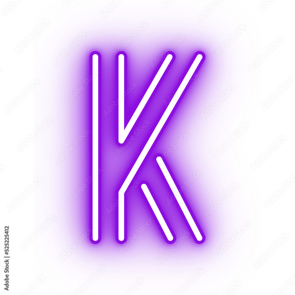 Neon alphabet K icon, glowing icon, glowing alphabet icon, glowing K, glowing letter, neon letter Neon alphabet K icon, glowing icon, glowing alphabet icon, glowing K, glowing letter, neon letter