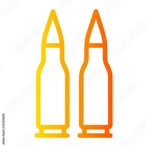 ammunition gradient icon