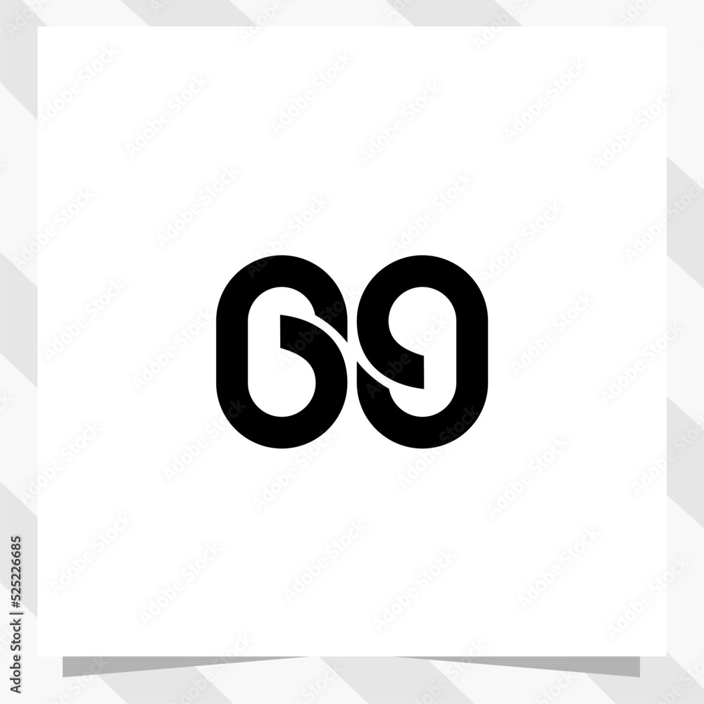 number 69 logo design template number 69 logo design template
