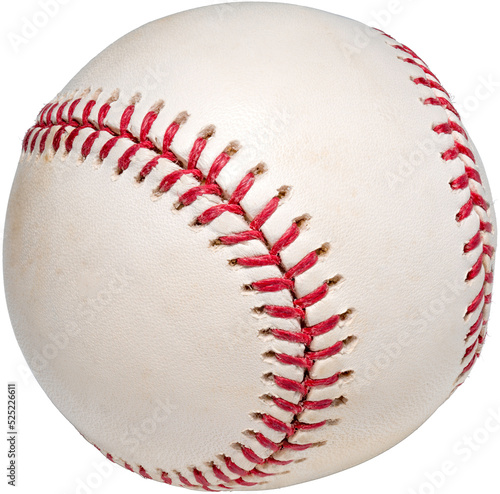 Photography Baseball ball isolated on a white background png file.