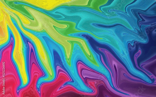 Abstract background wallpaper with colorful liquid motifs and detailed texture canvas