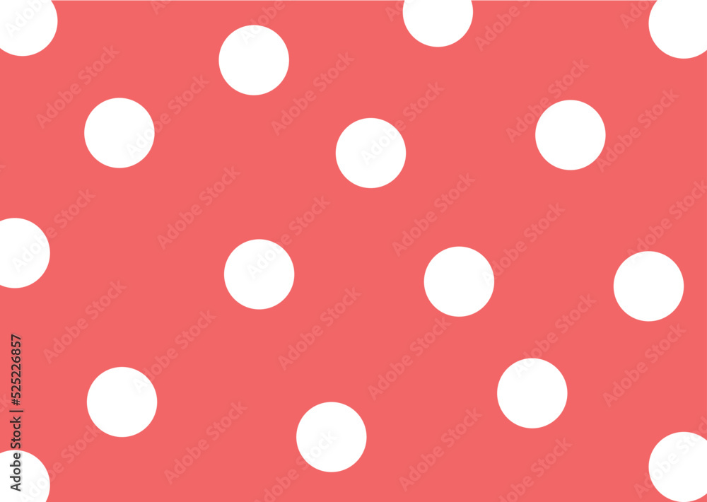 White Polka Dot pink Vector Background White Polka Dot pink Vector Background