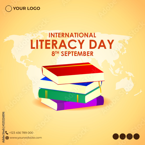 Vector illustration for International Literacy Day