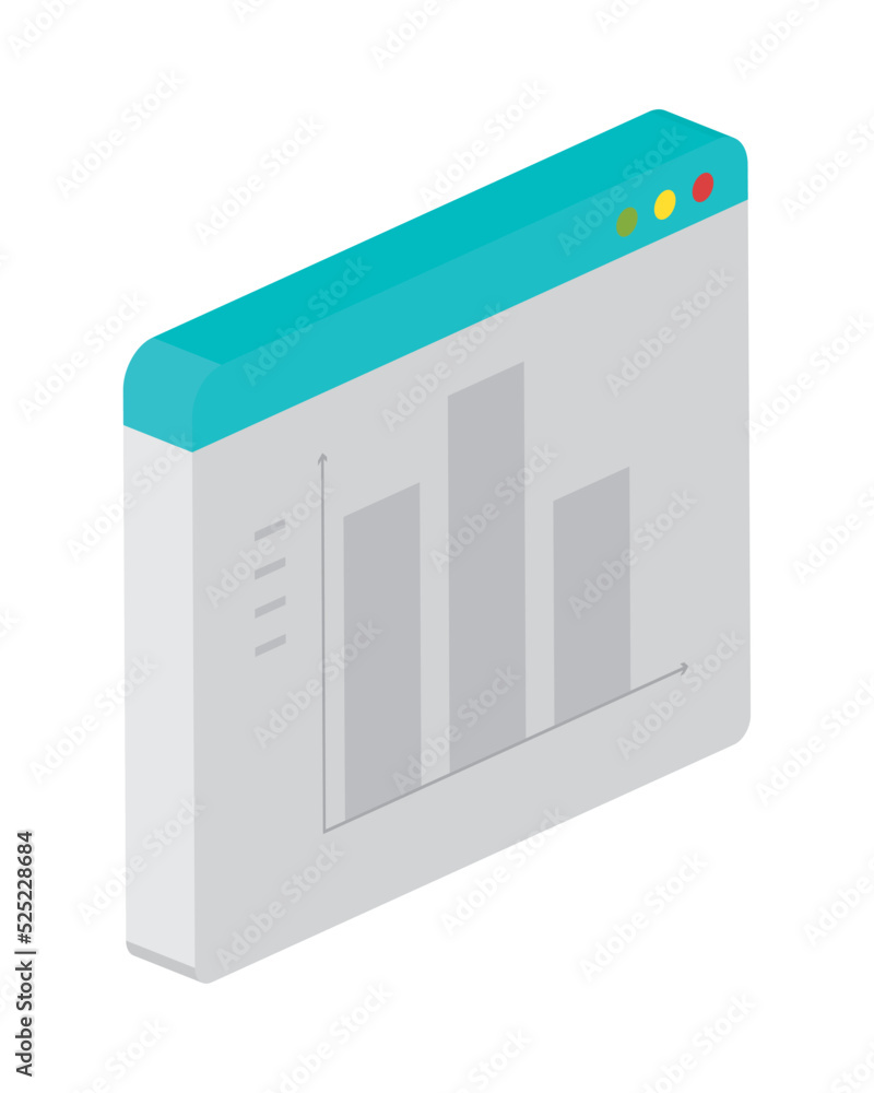 website fintech isometric icon website fintech isometric icon