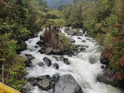 waterfall in the mountains