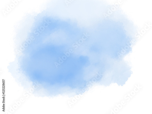 Abstract pastel watercolor background blue and white accent bright. With copy space.