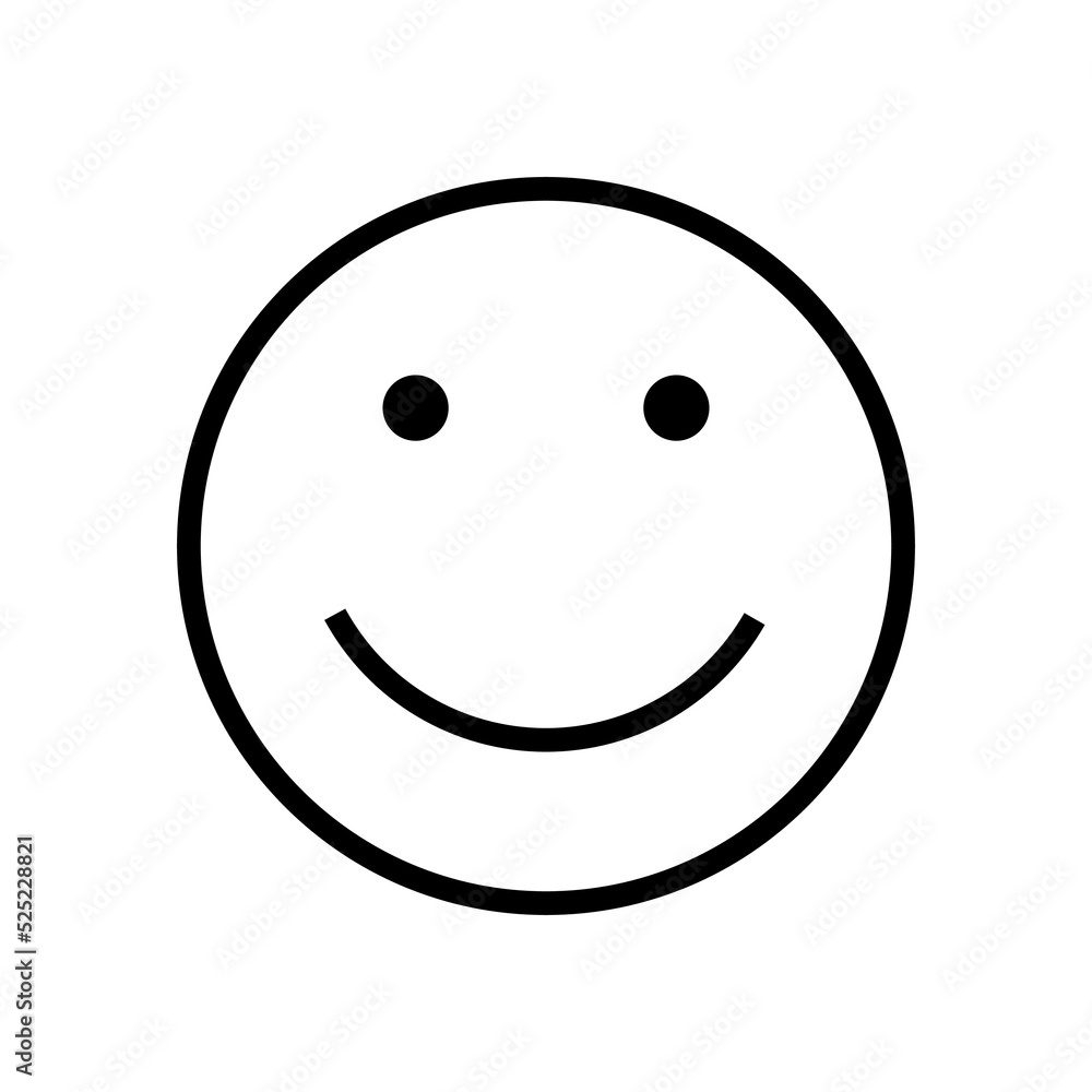 Fototapeta premium Emoticon line icon