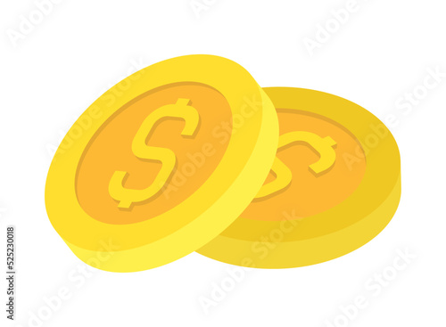 money coins isometric icon