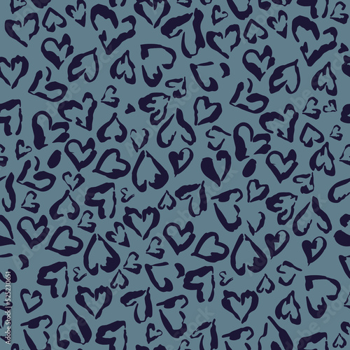 Abstract seamless vector pattern of love hearts. Design for use background Textile all over fabric print wrapping paper and others. Repeating texture surface pattern easy edit and customizable