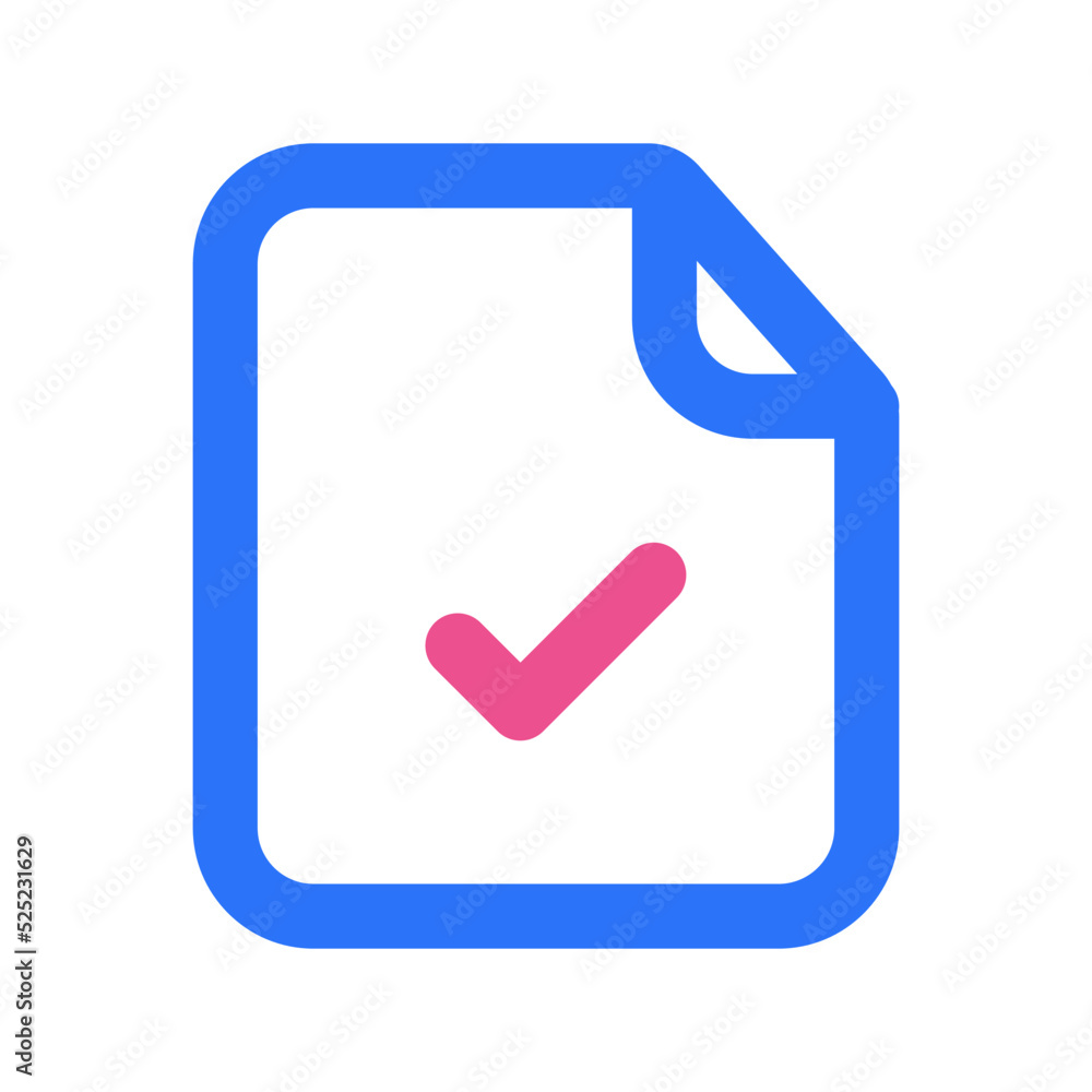 Approved Files Icon Two Tone Color Approved Files Icon Two Tone Color