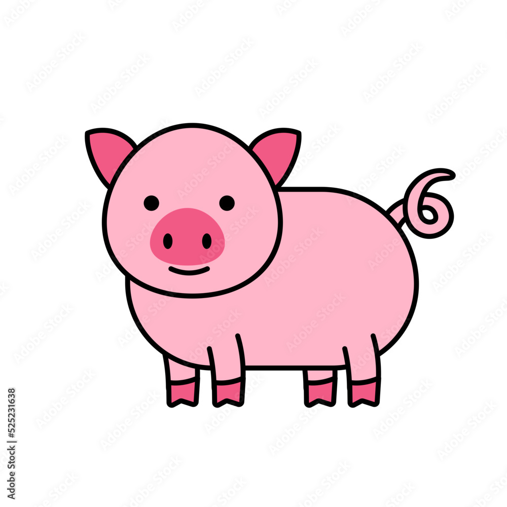 Pig Design Very Cute Animal Pig Design Very Cute Animal