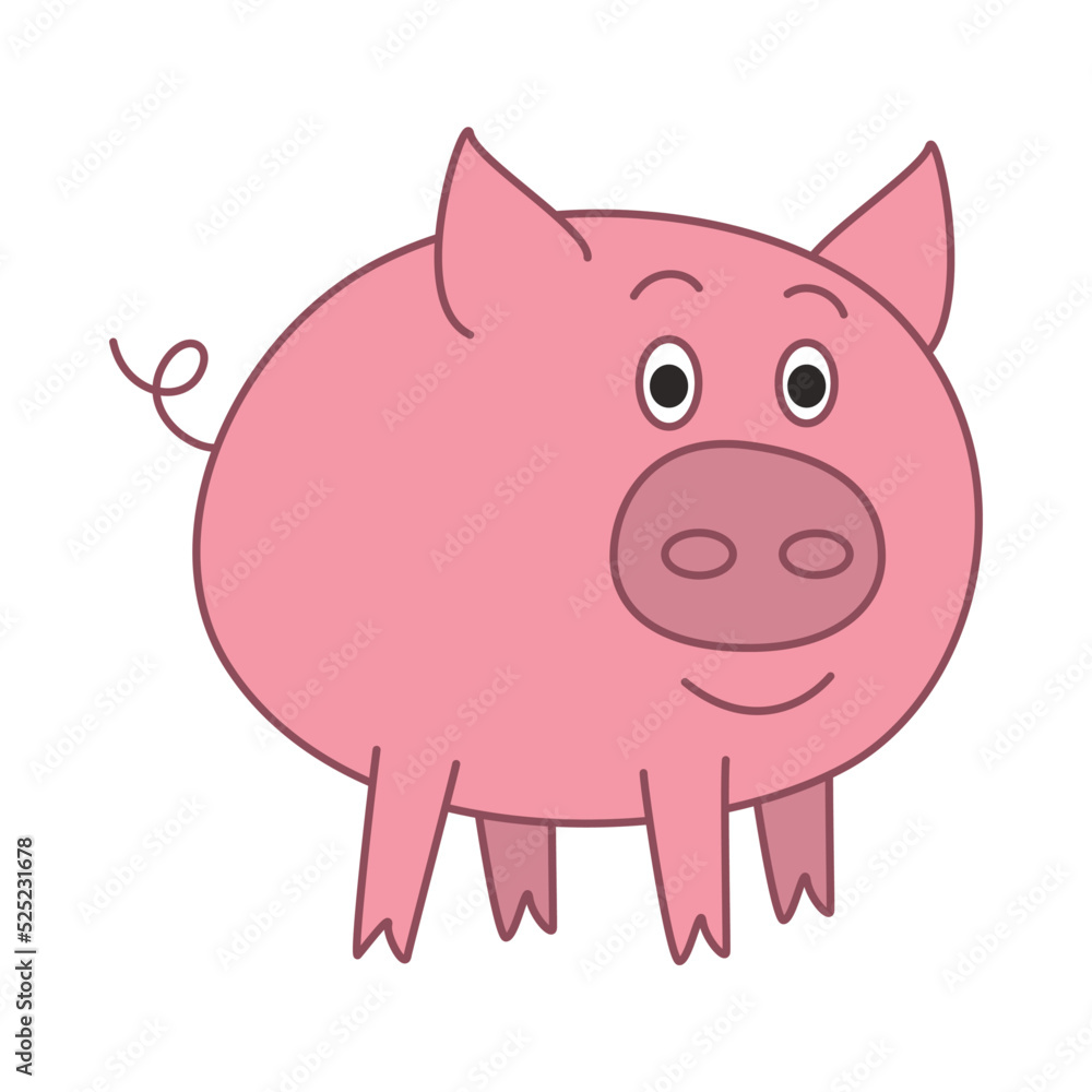Pig Design Very Cute Animal Pig Design Very Cute Animal