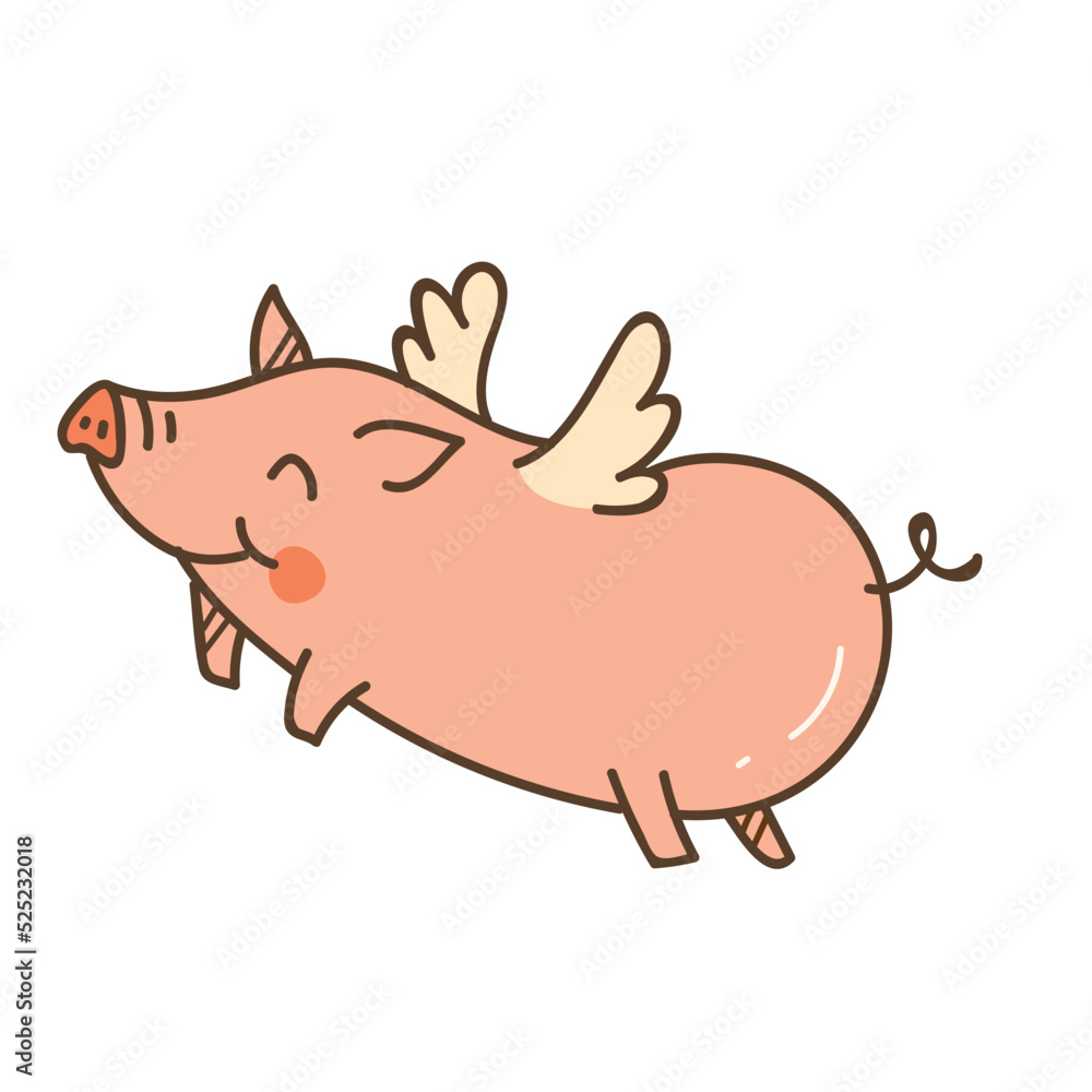 Fototapeta premium Pig Design Very Cute Animal