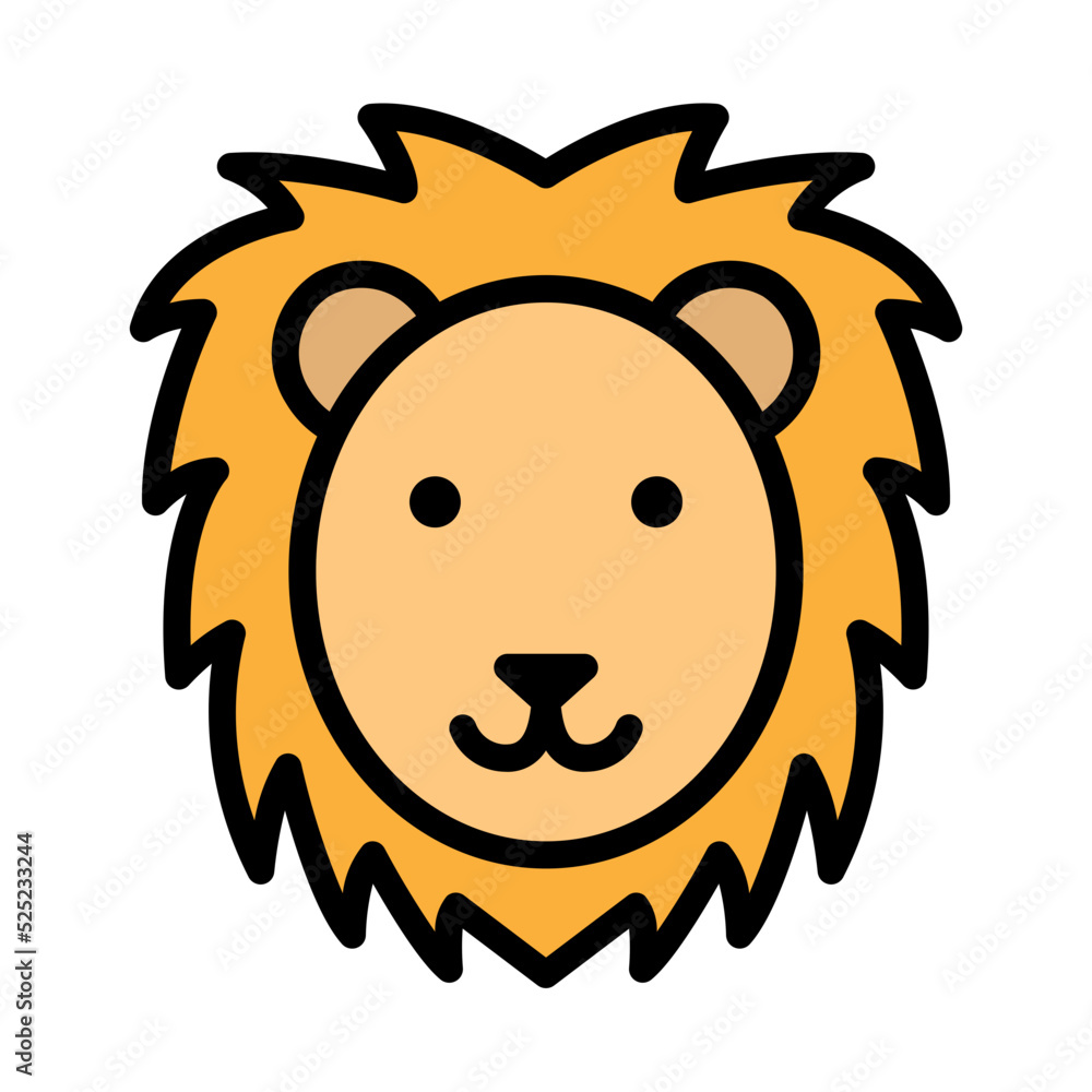 Lion Face Icon Lion Face Icon