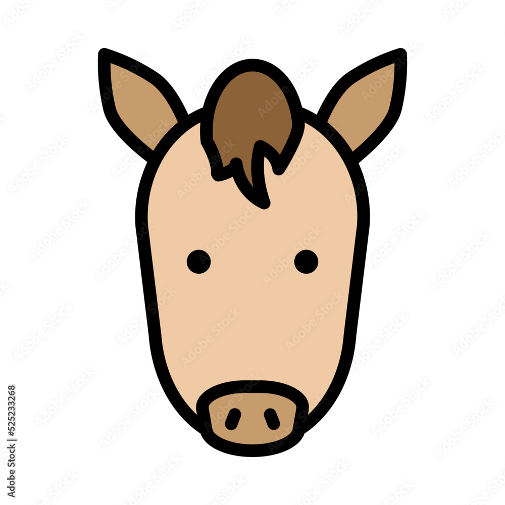 Horse Face Icon Horse Face Icon