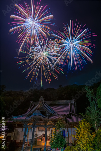 静岡県伊豆市修善寺の弘法大師奉納花火大会