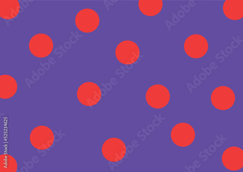 Red Polka Dot Blue Purple Vector Background