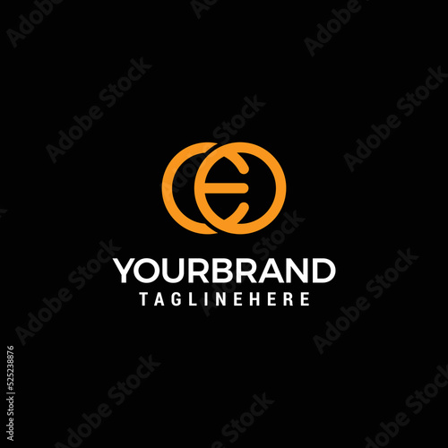 CEO Letter Initial Logo Design Vector Illustration