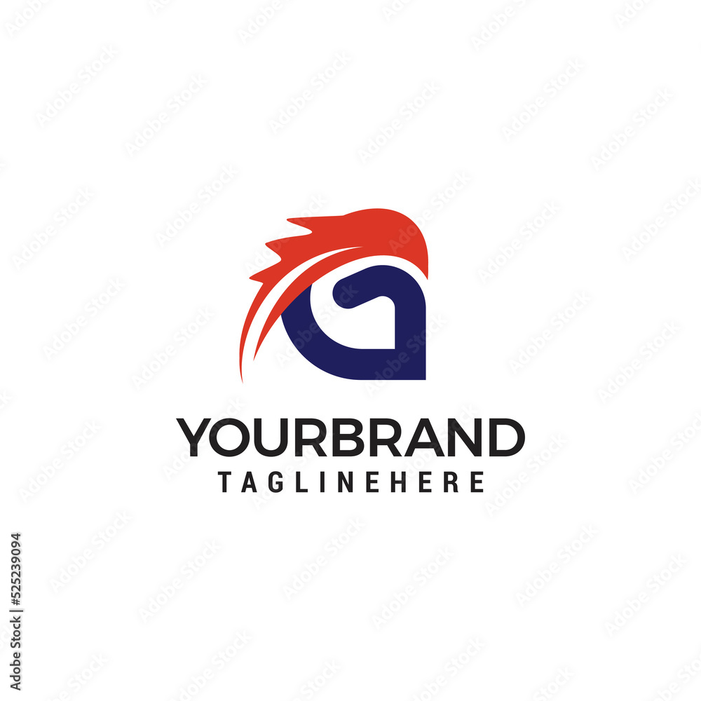 Letter G logo and eagle design combination Design Template Vector Letter G logo and eagle design combination Design Template Vector