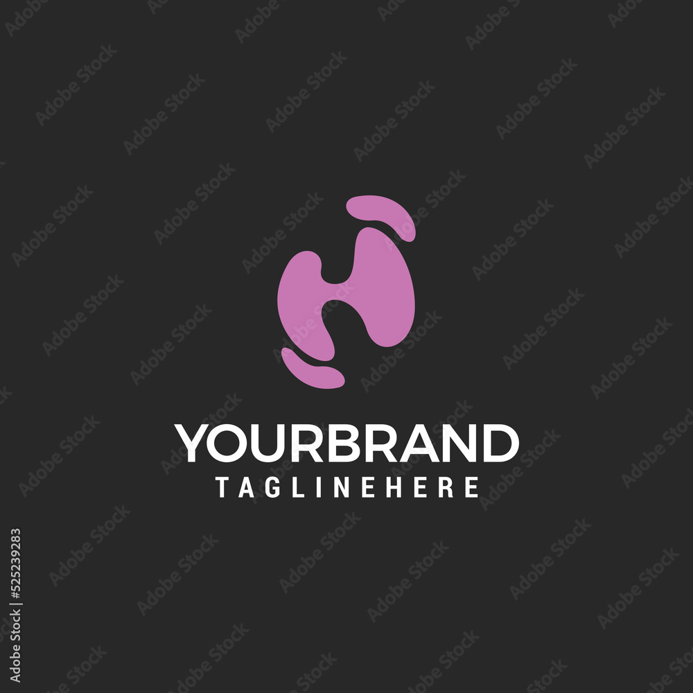 Letter H With Bubble Initial Letter Logo For Your Company Name Alphabet Modern Initial Logo Letter H With Bubble Initial Letter Logo For Your Company Name Alphabet Modern Initial Logo