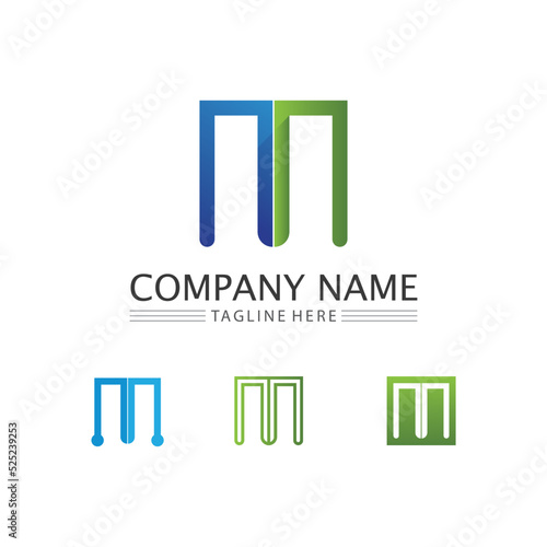 M Letter Logo Template