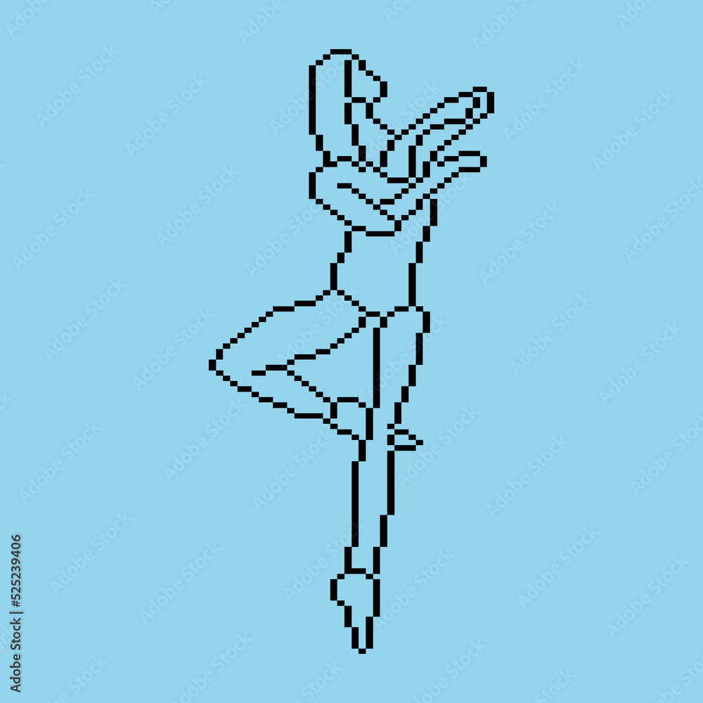 Obraz premium Pixeled human element