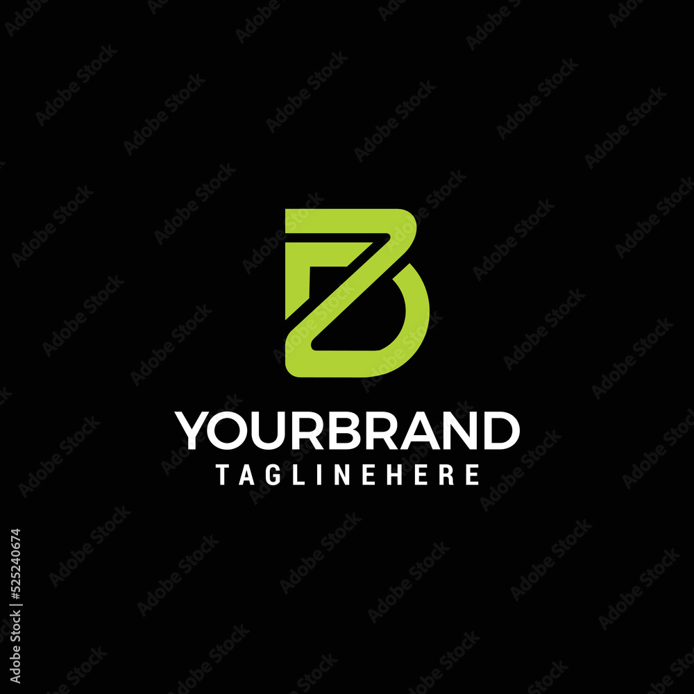 Alphabet letters Initials Monogram logo ZD DZ line design template vector Alphabet letters Initials Monogram logo ZD DZ line design template vector