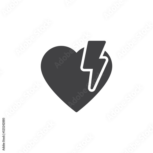 Heart attack vector icon