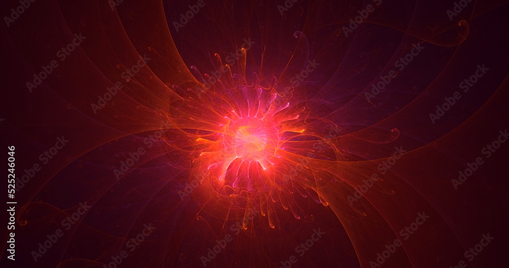 3D rendering abstract multicolor fractal light background 3D rendering abstract multicolor fractal light background