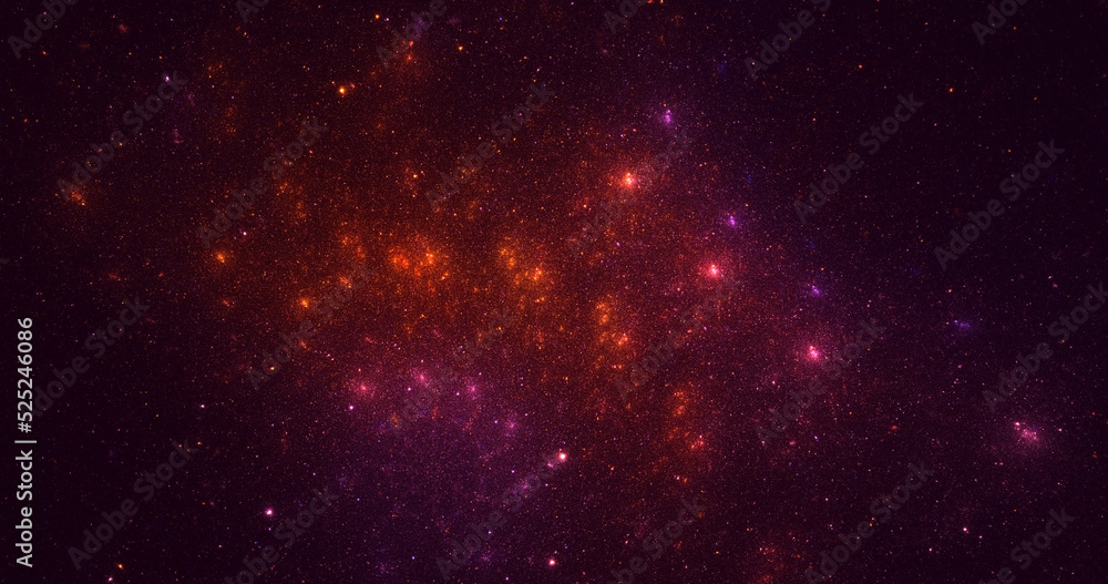 Naklejka premium 3D rendering abstract multicolor fractal light background