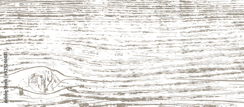 One-color vector background with the texture of an old knotted wooden board