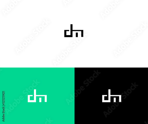 DM, MD Letter Logo Vector Template Abstract Monogram Symbol
