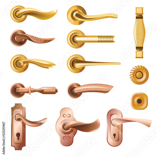 Door knobs and handles, accessories variety set