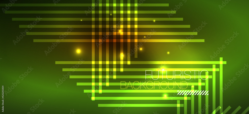 Background wallpaper neon glowing lines and geometric shapes. Dark wallpaper for concept of AI technology, blockchain, communication, 5G, science, business and technology Background wallpaper neon glowing lines and geometric shapes. Dark wallpaper for concept of AI technology, blockchain, communication, 5G, science, business and technology