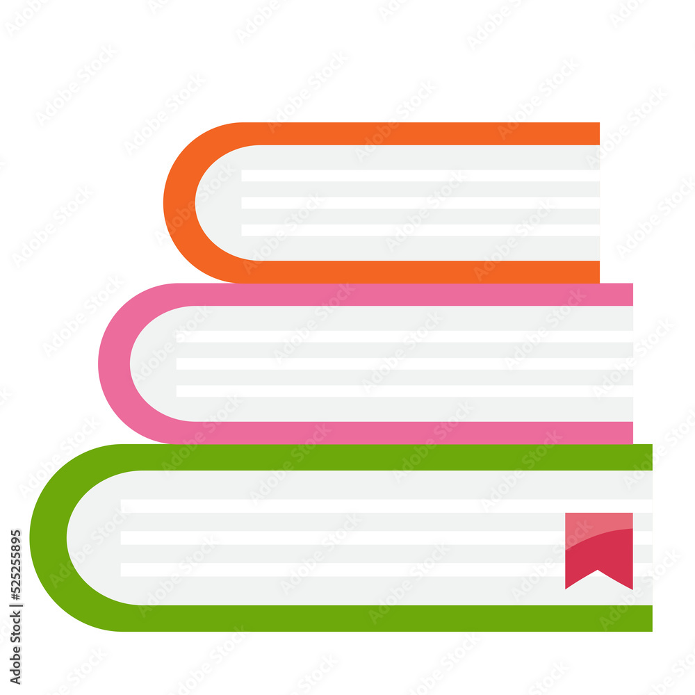 Fototapeta premium The stack of book