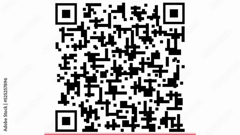 QR code for payment. Scan qr code icon with laser. Isolated on white background. Animation. 4K video. QR code for payment. Scan qr code icon with laser. Isolated on white background. Animation. 4K video.