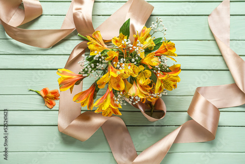 Bouquet of beautiful alstro...