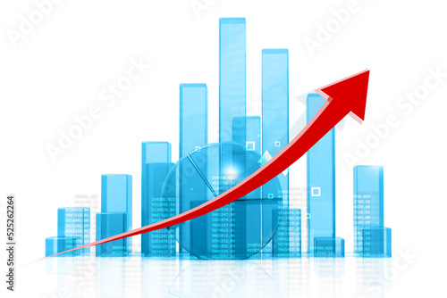 Free Download Financial graph background. Stock market. 3d illustration. - GFXLoad